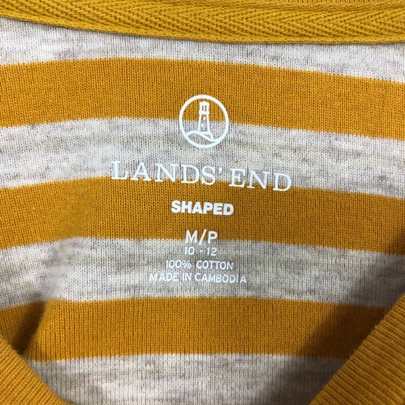 Land’s End Long Sleeved Shaped Tee Size M 10/12 - Picture 3 of 5